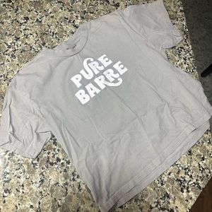 Pure barre short sleeve gray